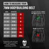 Gymreapers Weight Lifting Belt - 7MM Heavy Duty Pro Leather Belt with Adjustable Buckle - Stabilizing Lower Back Support 4 Inches Wide For Weightlifting, Bodybuilding, Cross Training (Black, Medium) view 3