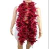 Flydreamfeathers 60 Gram, 2 yards Long Chandelle Feather Boa Great for Party, Wedding, Halloween Costume, Christmas Tree, Decoration(Burgundy_ view 2
