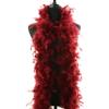 Flydreamfeathers 60 Gram, 2 yards Long Chandelle Feather Boa Great for Party, Wedding, Halloween Costume, Christmas Tree, Decoration(Burgundy_ view 3