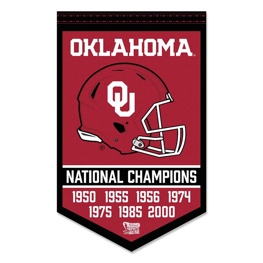 Oklahoma Sooners Football National Champions Banner