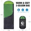 VENTURE 4TH 3-Season Backpacking Sleeping Bag, Camping Sleeping Bags for Adults & Kids - Lightweight, Comfortable, Water Resistant, Ideal for Hiking, Camping & Outdoor - Green/Gray view 2