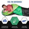 VENTURE 4TH 3-Season Backpacking Sleeping Bag, Camping Sleeping Bags for Adults & Kids - Lightweight, Comfortable, Water Resistant, Ideal for Hiking, Camping & Outdoor - Green/Gray view 4