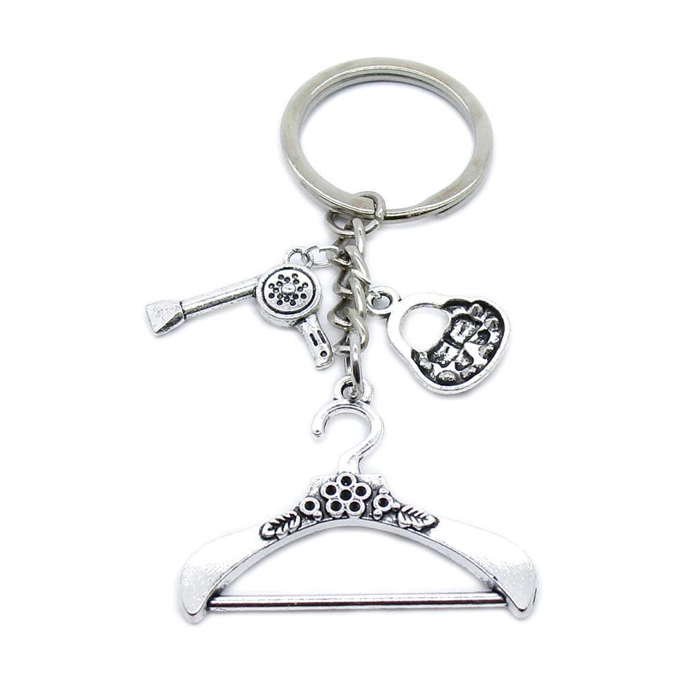 20 Pieces Keyring Keychain Wholesale Suppliers Jewelry Clasps BT4182 Hanger Suit Purse Handbag Bag Shoulder Dryer Hair