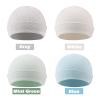 Rabbit Newborn Baby Beanie 0-6 Months Cotton Infant Girls Hat Double Layer Warm Beanies for Boys (4PACK-B, 0-6Months) view 2