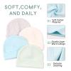 Rabbit Newborn Baby Beanie 0-6 Months Cotton Infant Girls Hat Double Layer Warm Beanies for Boys (4PACK-B, 0-6Months) view 3