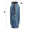 Izzo Golf Izzo Ultra-Lite Cart Golf Bag With Single Strap & Exclusive Features, Navy Blue/Light Blue, 35 x 14 x 11 view 2
