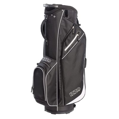 Izzo Golf Izzo Ultra-Lite Cart Golf Bag with Single Strap & Exclusive Features, Black, 3.8 Pound