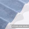 BOBOR Gym Towels Set, Microfiber Sports Towel for Men and Women, Super Soft and Quick-Drying 3-Pack Set Towel, for Tennis, Yoga, Cycling, Swimming (Blue 3 Pack, 14" x 29") view 4