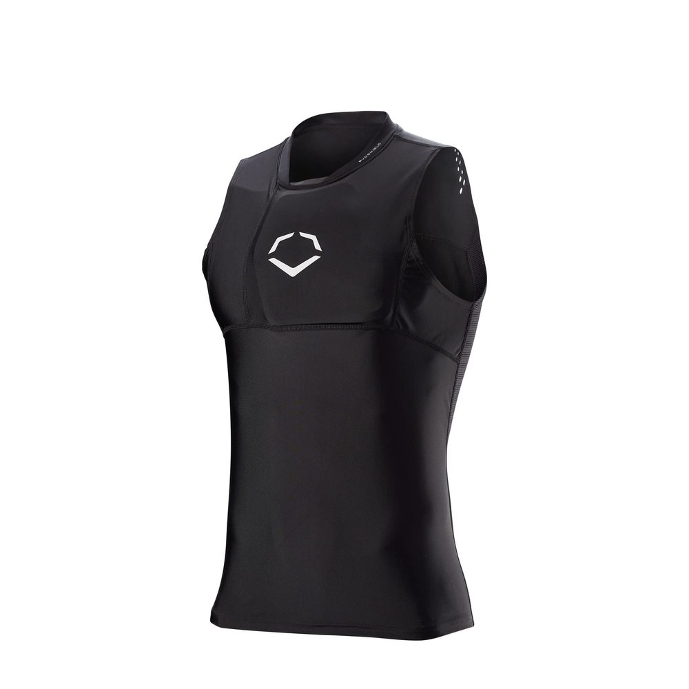 EvoShield Adult NOCSAE Protective Chest Guard Shirt - Adult Medium, Black