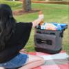 Evolution Outdoor EVO Leak Proof Rolling Cooler 25 Quart, 16x 12x 22in. Insulated Cooler Bag with ABS Molded Top, 8 Accessory Loops, Retractable 4-Stage Handle view 2