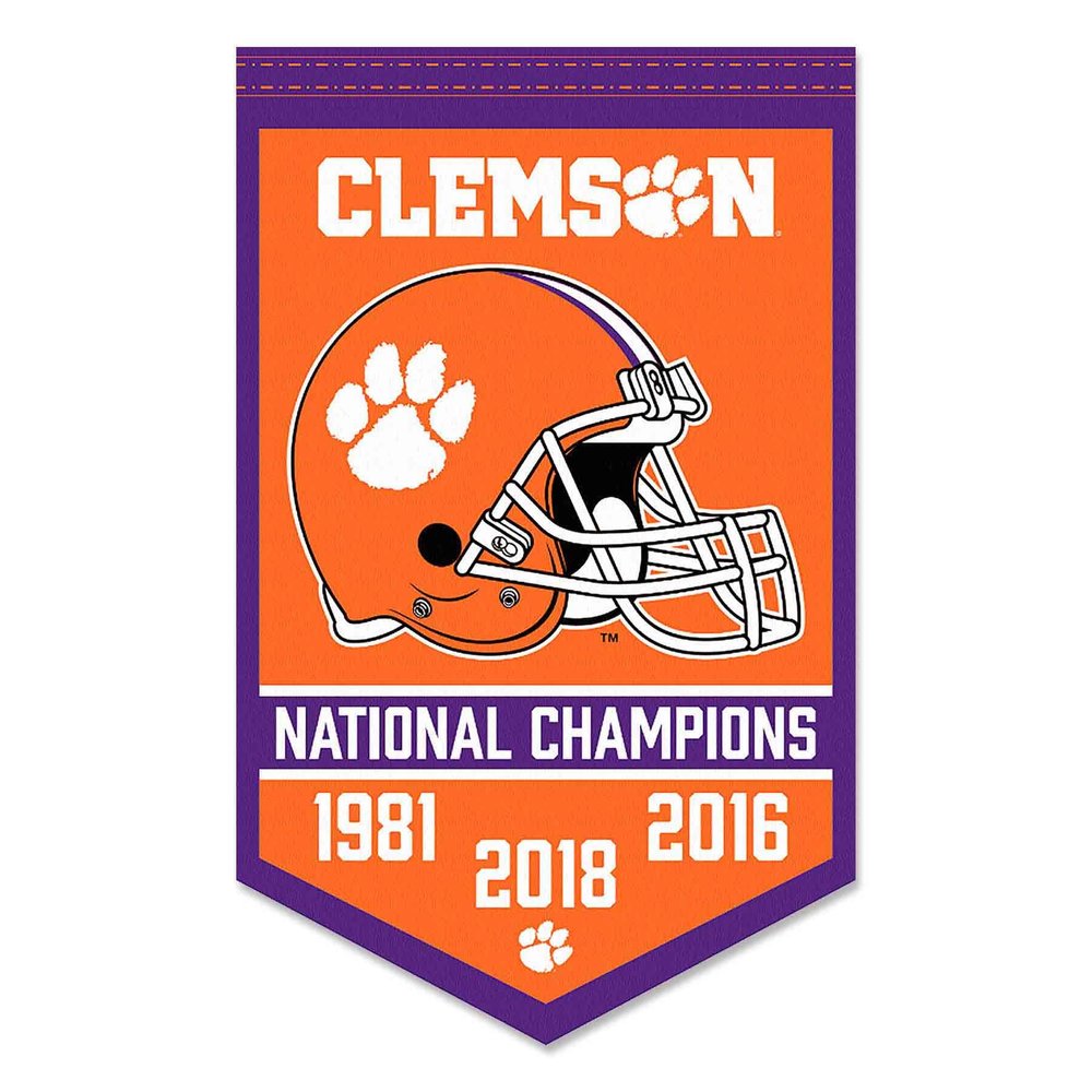 Clemson Tigers Football National Champions Banner