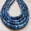100pcs+ Natural White Ocean Sea Shell Heishi Wheel Spacer Bead Washer Beads 6mm White,Pink,Green,Brown,Black,Lapis Blue Full Strand 16" view 2
