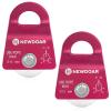 NewDoar Micro Mobile Single Pulley,20kN(4500 lb) Max Rope 1/2in for Rigging Arborist Climbing Rescue,CE Certified(20KN Red 2pcs) view 1