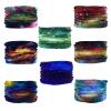 SMEHCF 8 Headband Bandana Balaclava Half Face Mask Shield Head Hair Scarf Neck Gaiter Hat Multipurpose For WoMen Men Breathable Reusable Washable Universe Nebula Galaxy Blure Orange Green view 2