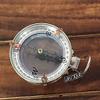 AV Brass Compass Silver with Wooden Box Nautical Maritime Compasses Collectible for Travelers/Men/Women view 2