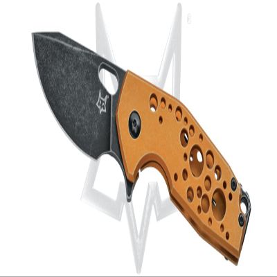 Fox Suru Frame Lock FX-526 ALO Pocket Knife N690Co Stainless and Orange 7075 Aluminum