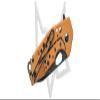 Fox Suru Frame Lock FX-526 ALO Pocket Knife N690Co Stainless and Orange 7075 Aluminum view 2