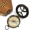 AV Premium Gift for Sailor/Marine Nautical Maritime Compass Brass Navy Tool Sundial Timepiece Compasses view 2