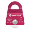 NewDoar Micro Mobile Single Pulley,20kN(4500 lb) Max Rope 1/2in for Rigging Arborist Climbing Rescue,CE Certified(20KN Red 1pcs) view 1