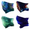 SMEHCF 4 Headband Bandana Balaclava Half Face Mask Shield Head Hair Scarf Neck Gaiter Hat Multipurpose For WoMen Men Breathable Reusable Washable Universe Nebula Galaxy Blure Orange Green view 4