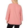 Alfani Womens Plus Work Wear Office Blouse Pink 0X view 2