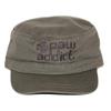 Paw Addict Unique Custom Embroidered 5-Heart Paw Hat - Unisex Vintage Washed Baseball Cap | Military Cap (Military - Olive, One Size) view 1