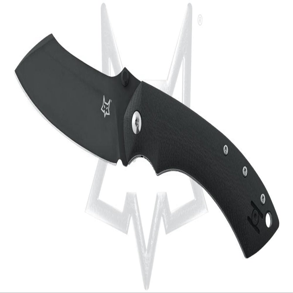 Fox Pelican Liner Lock FX-534 B Pocket Knife Black N690Co Stainless and Black G10