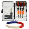 sure grip Viper Orange Soft Tip Darts with Dart Case & Accessories Choice of Flights 16 or 18 Grams Plus I Love Darts Bracelet (Harrows Quantum, 18g) view 1