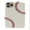 mcmadley Baseball Phone Case for iPhone 11 - Made with Professional Baseball Leather and Raised Red Hand Stitching, Thin Case, Protective Grip, Authentic Leather Cover view 2