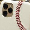mcmadley Baseball Phone Case for iPhone 11 - Made with Professional Baseball Leather and Raised Red Hand Stitching, Thin Case, Protective Grip, Authentic Leather Cover view 3