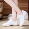 DADAWEN Adult & Youth White Cheerleading Shoes Sport Training Tennis Sneakers Competition Cheer Shoes White US Size 13 M Little Kid view 2