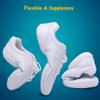 DADAWEN Adult & Youth White Cheerleading Shoes Sport Training Tennis Sneakers Competition Cheer Shoes White US Size 13 M Little Kid view 3