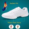 DADAWEN Adult & Youth White Cheerleading Shoes Sport Training Tennis Sneakers Competition Cheer Shoes White US Size 13 M Little Kid view 4