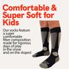 Pure Athlete Kids Value Ski Socks for Boys, Girls  Snowboarding, Winter, Cold Weather (S/M, 1 Pair - Black) view 3
