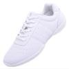 DADAWEN Adult & Youth White Cheerleading Shoe Athletic Sport Training Competition Tennis Sneakers Cheer Shoes White US Size 9.5 M Toddler view 1