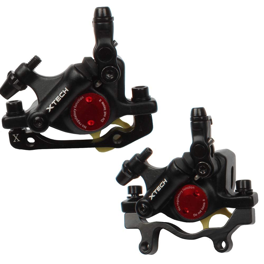 Zoom Shenzhen Bike Bicycle Cycling HB-100 Hydraulic Disc Brake Calipers Front & Rear Set Line Pull (Black)