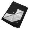 Arcturus Insulated Tarp, Reusable Heavy Duty Thermal Survival Blanket  60x82in, Reflects 90% Body Heat, Waterproof, Windproof, 3-Layer Design, Reinforced Grommets, Black view 1