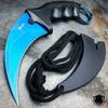 Blue Doppler Karambit Hawkbill Full Tang Neck Knife w/ABS Sheath (Limited Edition) view 1