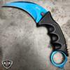 Blue Doppler Karambit Hawkbill Full Tang Neck Knife w/ABS Sheath (Limited Edition) view 2
