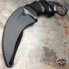 Blue Doppler Karambit Hawkbill Full Tang Neck Knife w/ABS Sheath (Limited Edition) view 3