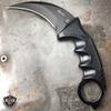 Black Doppler Karambit Hawkbill Full Tang Neck Knife w/ABS Sheath (Limited Edition) view 2