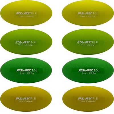 SHOP PLAY 9 Baseball Plyo Hitting Weighted Balls (8 Pack) Plyo Balls for Hitting & Batting with Carry Bag