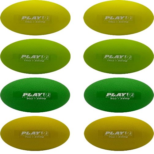 SHOP PLAY 9 Baseball Plyo Hitting Weighted Balls (8 Pack) Plyo Balls for Hitting & Batting with Carry Bag