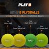 SHOP PLAY 9 Baseball Plyo Hitting Weighted Balls (8 Pack) Plyo Balls for Hitting & Batting with Carry Bag view 2