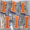 Northwest Illinois Fighting Illini Shower Curtain Rings view 1