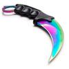 Rainbow Doppler Karambit Hawkbill Full Tang Neck Knife w/ABS Sheath (Limited Edition) view 1