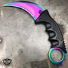Rainbow Doppler Karambit Hawkbill Full Tang Neck Knife w/ABS Sheath (Limited Edition) view 2