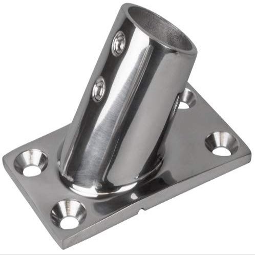 AMRS-281600-1 * Sea Dog Rectangle Base Rail Fittings, Stainless Steel - 60 Degree - 7/8" base