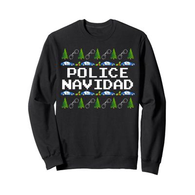 Police Navidad - Ugly Sweater Style Xmas Christmas Police Sweatshirt