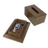American Furniture Classics concealment tissue box, Walnut Finish, 12.25"L x 8.25"W x 6"H, Brown view 4